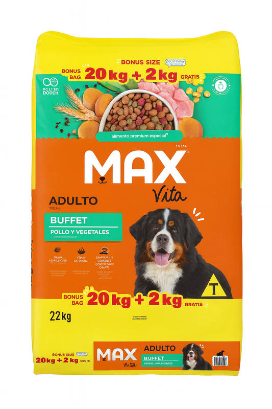 MAX Vita Adulto Raza MG– Buffet Pollo y Vegetales