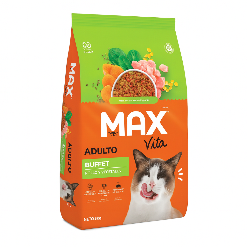 MAX Vita Gato Adulto Buffet – Pollo y Vegetales